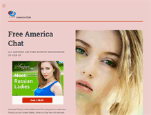 Tablet Screenshot of americachat.net
